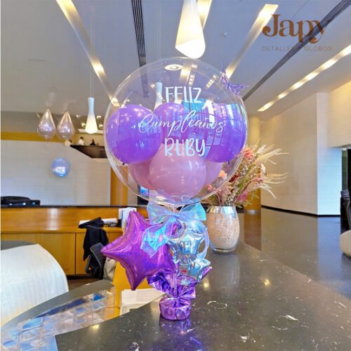 Arreglo de globo de mesa