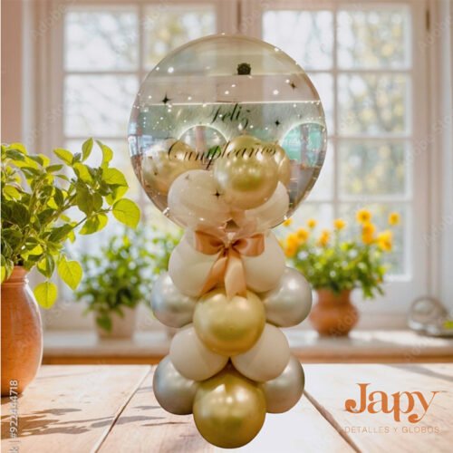 Arreglo de globo de mesa personalizado
