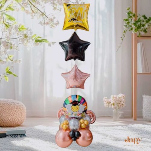 Arreglo de globos con helio