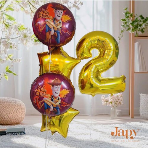 Arreglo de globo con helio personalizados
