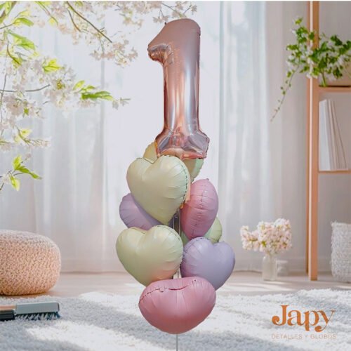 Arreglo de globo con helio personalizados
