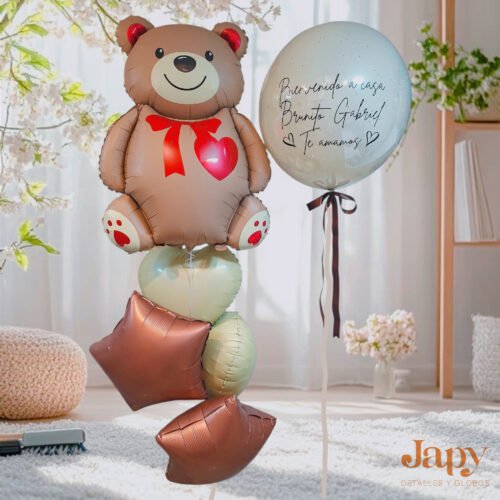 Arreglo de globo con helio personalizados