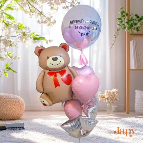 Arreglo de globo con helio personalizados