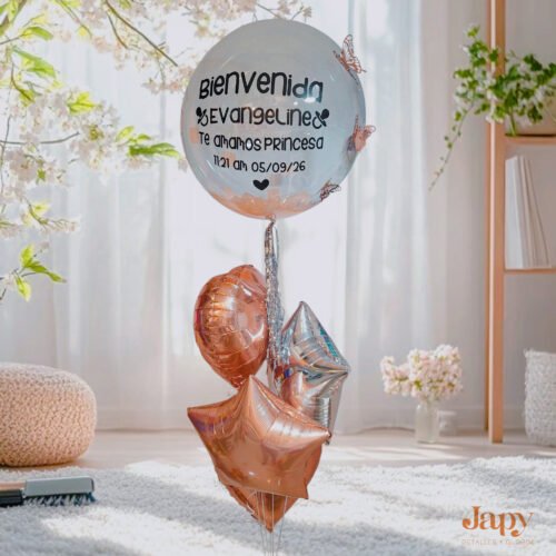Arreglo de globo con helio personalizados